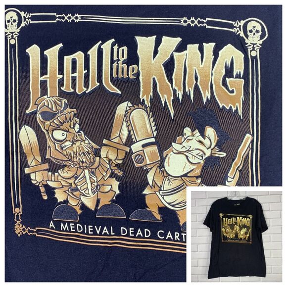Tee Villain tshirt Evil Dead Ash Hail to the King ringspun cotton unisex medium - Picture 1 of 6